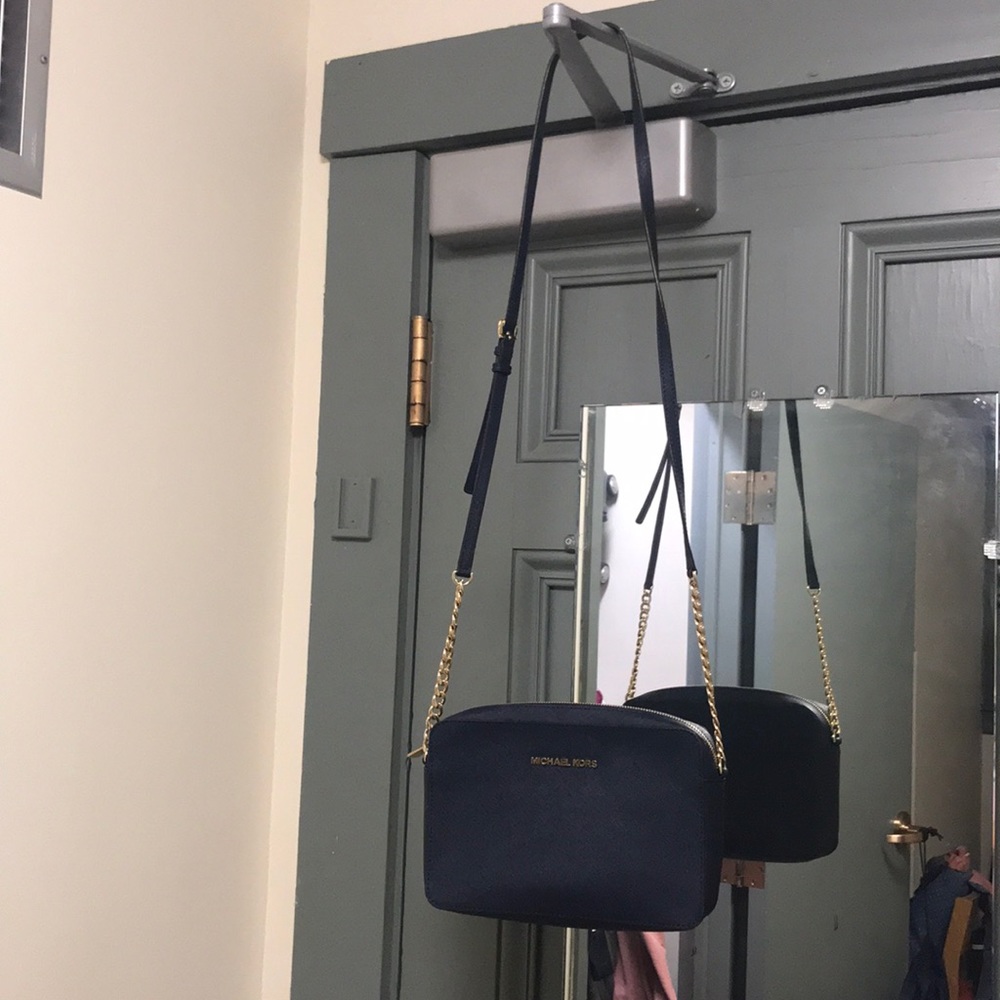 Jet Set Large Saffiano Leather Crossbody